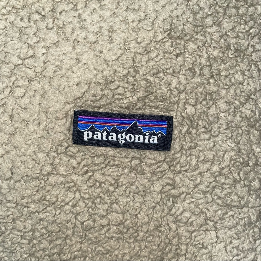 Patagonia Los Gatos El Cap Khaki 1/4 Zip Pullover Small Sherpa - Picture 4 of 7